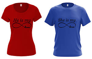 Парні футболки для закоханих "Моя любов", фото 2