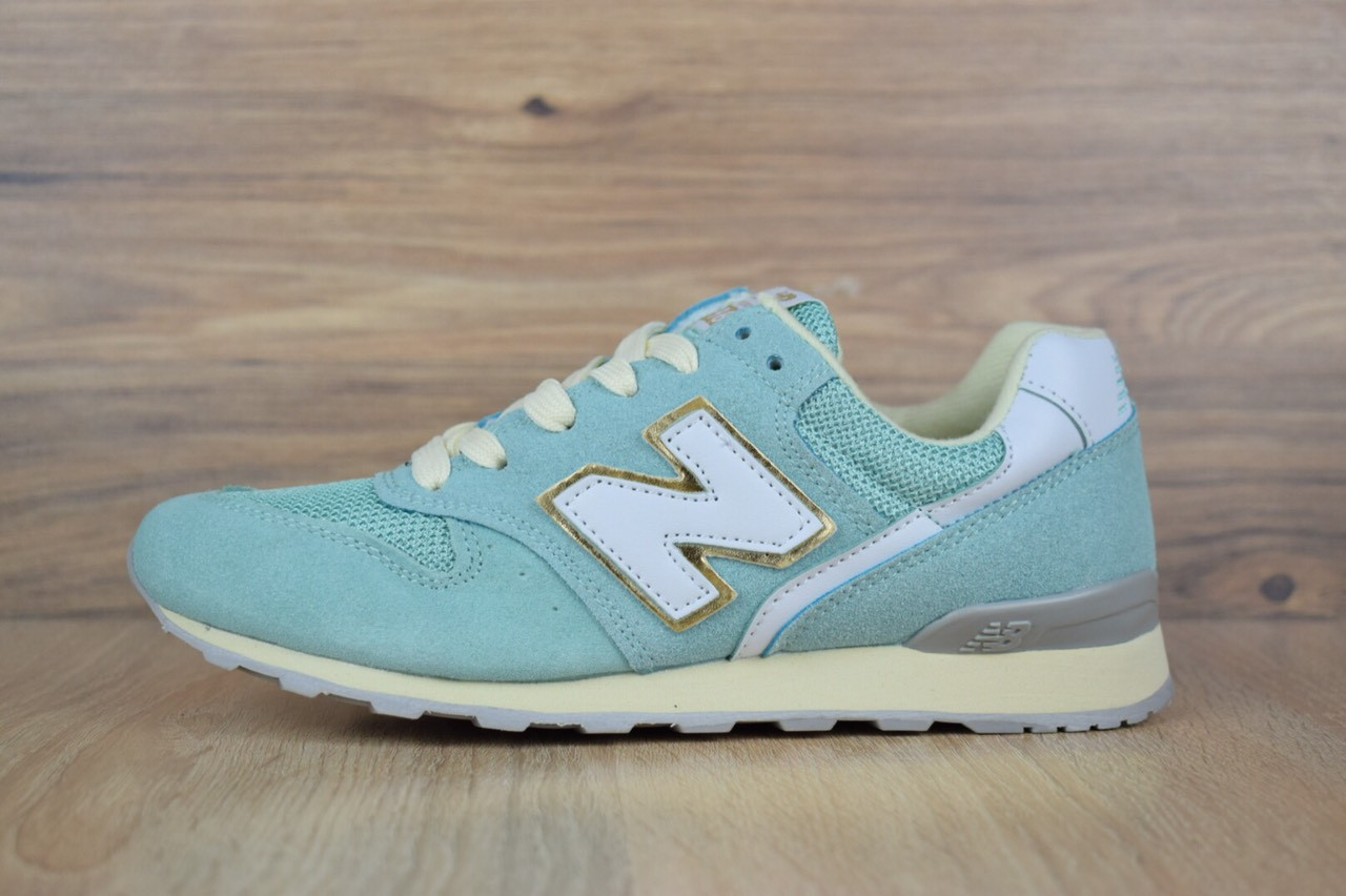 

Кроссовки женские в стиле New Balance 996, замша, текстиль OD-2662. Бирюзовые