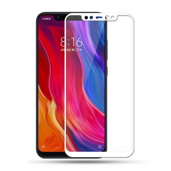 

Защитное стекло Mocolo для Xiaomi Mi 8 Full Cover White (0.33 мм), Белый