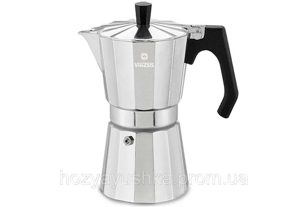 

Кофеварка гейзерная VINZER Moka Espresso Induction, 9 чашек (89384)