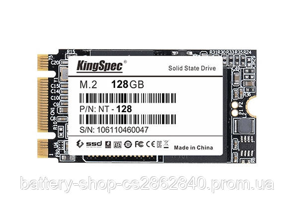 SSD DISK 128Gb M.2 SATA SATAIII 6Гбит/с KingSpec NT-128 твердотельный  накопитель, цена 665 грн., купить в Киеве — Prom.ua (ID#876458124)