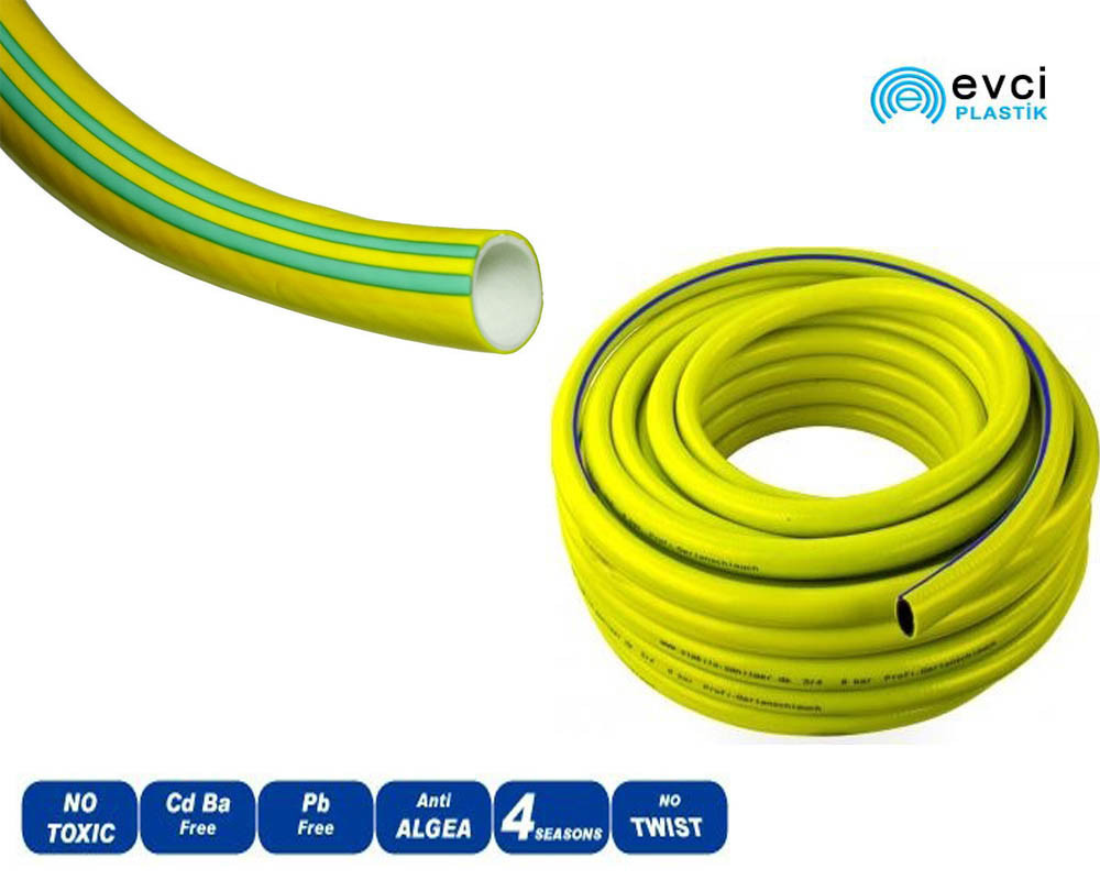 

Поливочный шланг Evci Plastik 3/4 Garden Hose Tropik (желтосиний) 30 м армированный