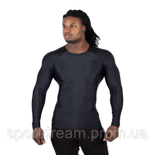 

Футболка с длинным рукавом Gorilla Wear Hayden Compression Longsleeve Black-Black 90602900