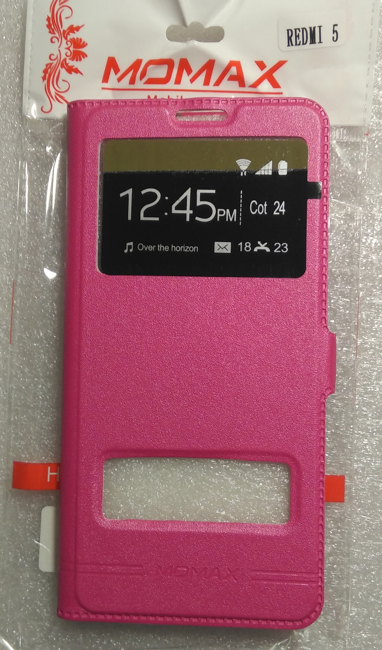 

Чехол Книга Momax для Xiaomi redmi 5 pink