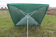 Квадратный зонт для отдыха или торговли с серебряным напылением, размер 200 Х 300 см., фото 1