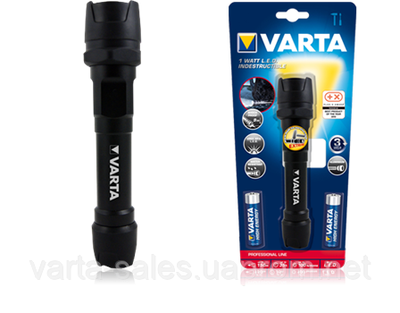 

Фонарь Varta Indestructible 1 Watt LED Light 2AA