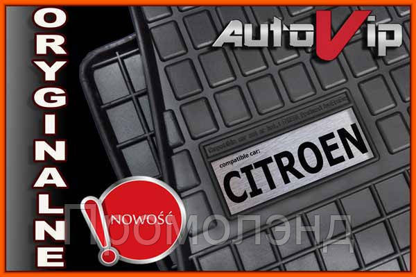 

Резиновые коврики CITROEN C3 200 с логотипом, Черный