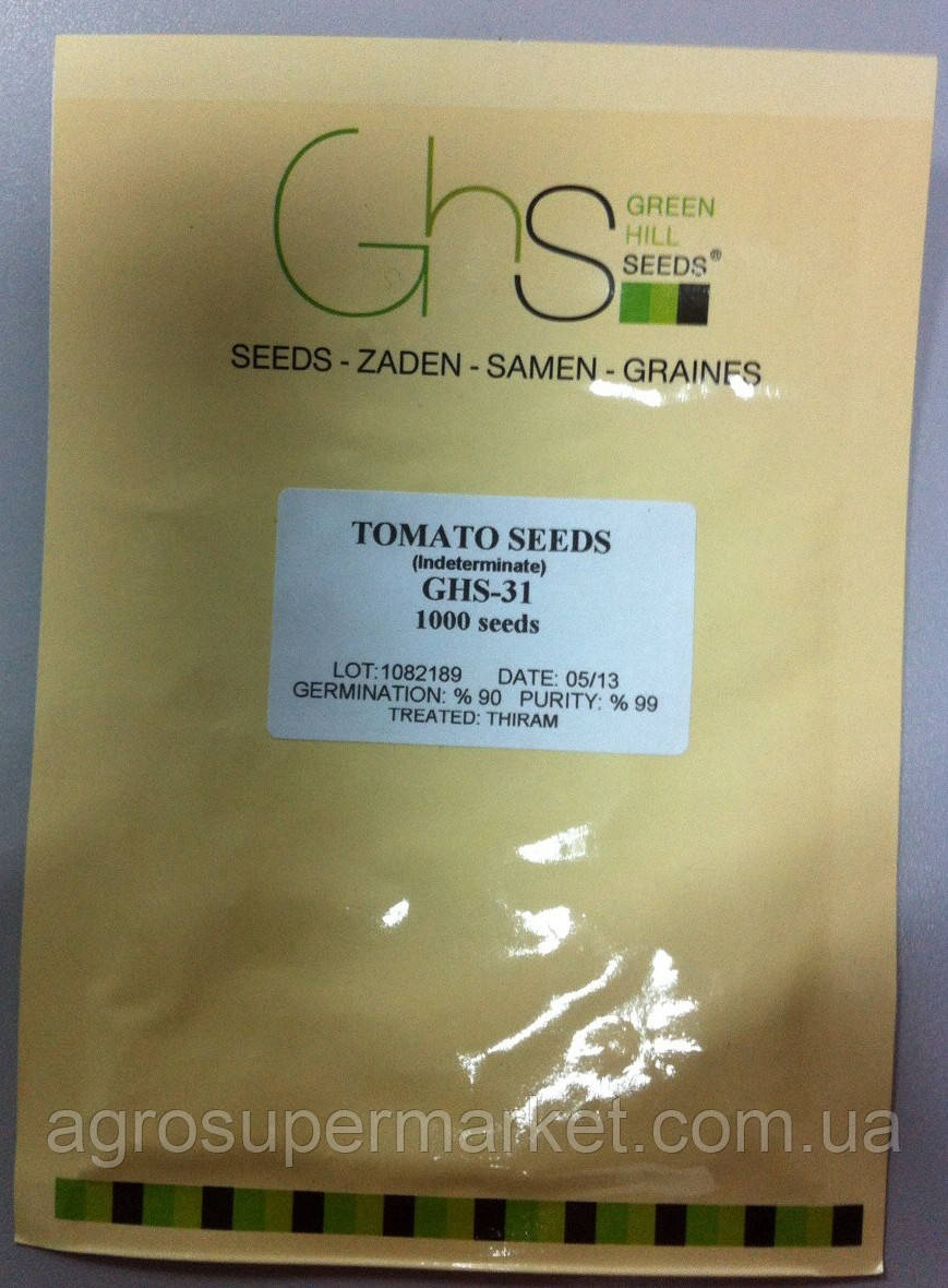 Семена томата тепличного GHS - 31, ранний, 1000 семян