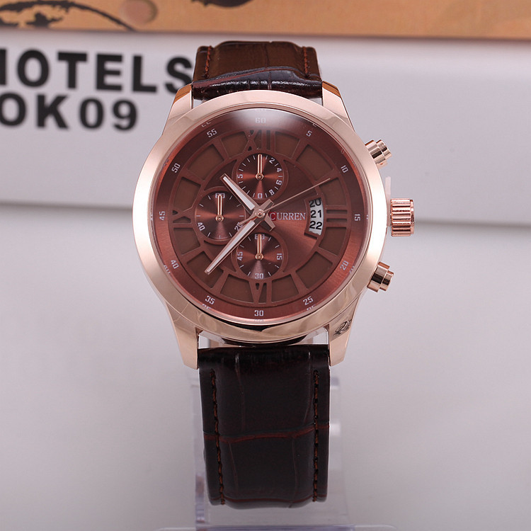 

Часы мужские Curren Touareg gold brown