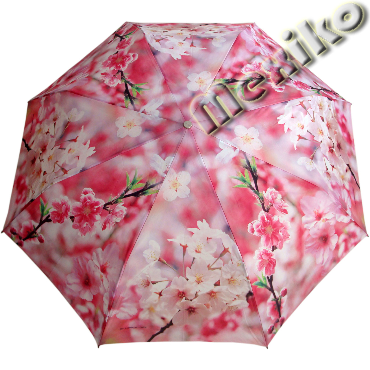 Женский зонт ZEST полный автомат серия Фото, расцветка Розовая сакура