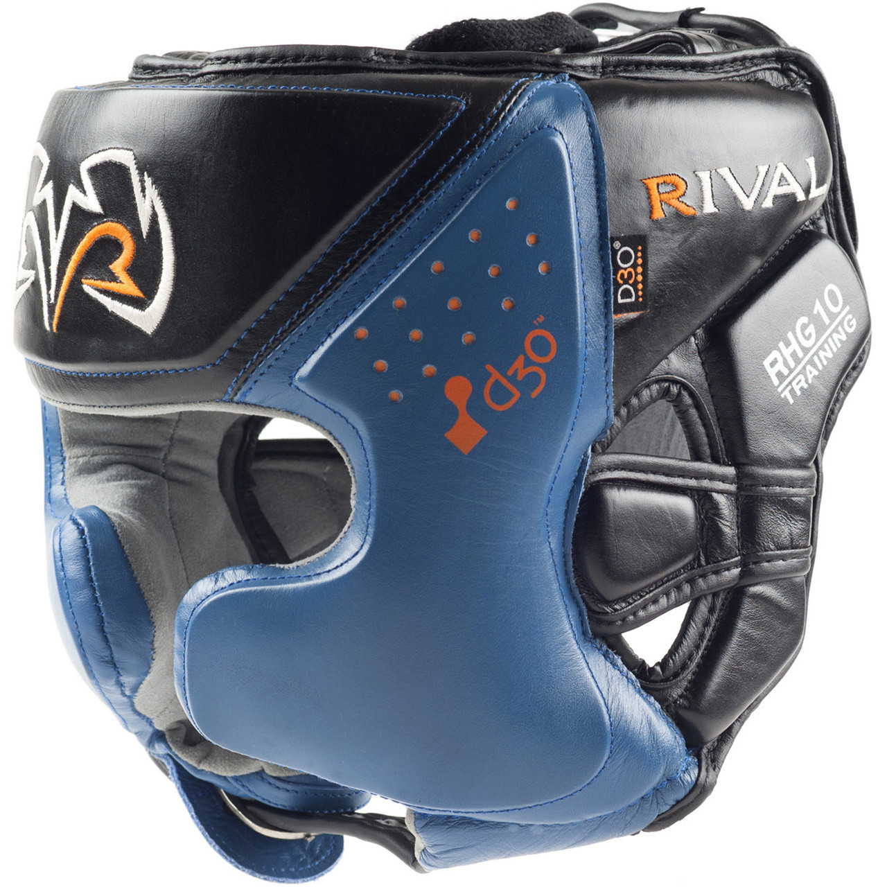 

Боксерский шлем RIVAL RHG10 Intelli-Shock Pro Training Headgear черный/ синий, L