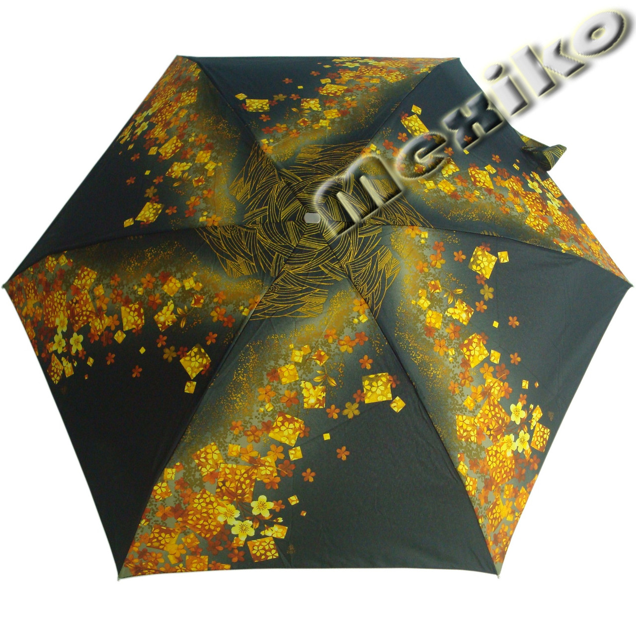 Зонт ZEST женский механика 5 сложений, цветной плоский. Расцветка Золо