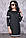 Модне повсякденне плаття в спортивному стилі двунітка 42-50 розміру чорне, фото 6