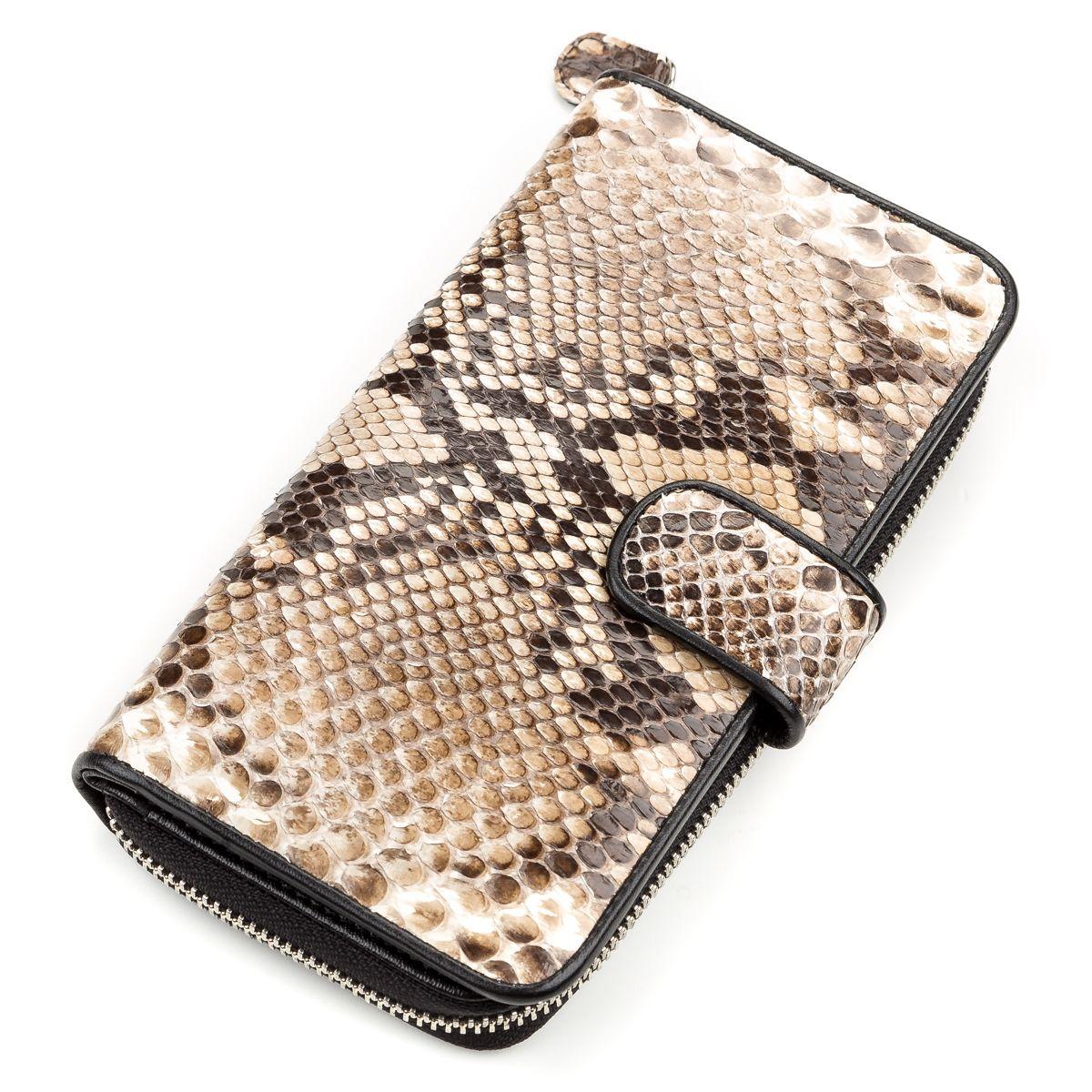 

Кошелек женский SNAKE LEATHER 18181 из натуральной кожи питона Коричневый, Коричневый