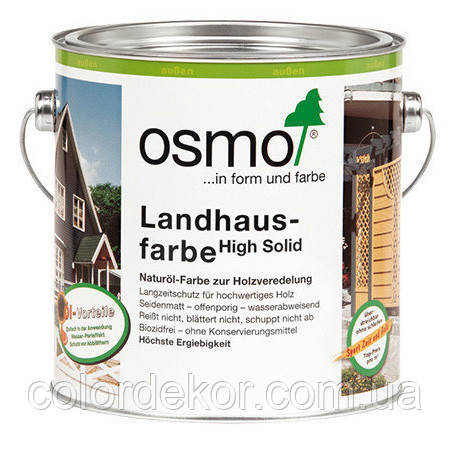 

Непрозрачная краска для деревянных фасадов Osmo Landhausfarbe 2606 коричневая 0,75 л