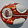 Мяч футбольный Grippy Ronex XENO, бело-красный, р.5 не ламинированный, фото 4
