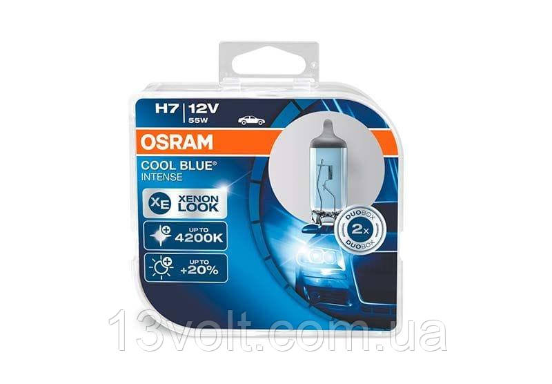 

Галогенная лампа OSRAM H7 12V 55W PX26d Cool Blue Intense 4200K Duo box 64210CBI