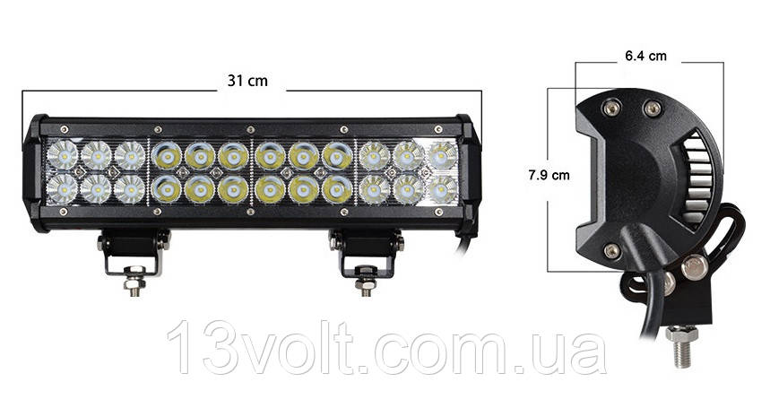 

Светодиодная Led балка комбинированного света GINTO 72 w GT3400-72W