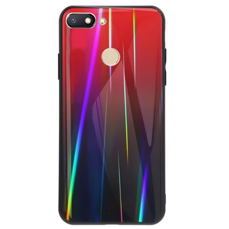 

Чехол накладка Gradient Aurora для Xiaomi Mi 8 Lite / Mi 8 X TPU + Class Красный