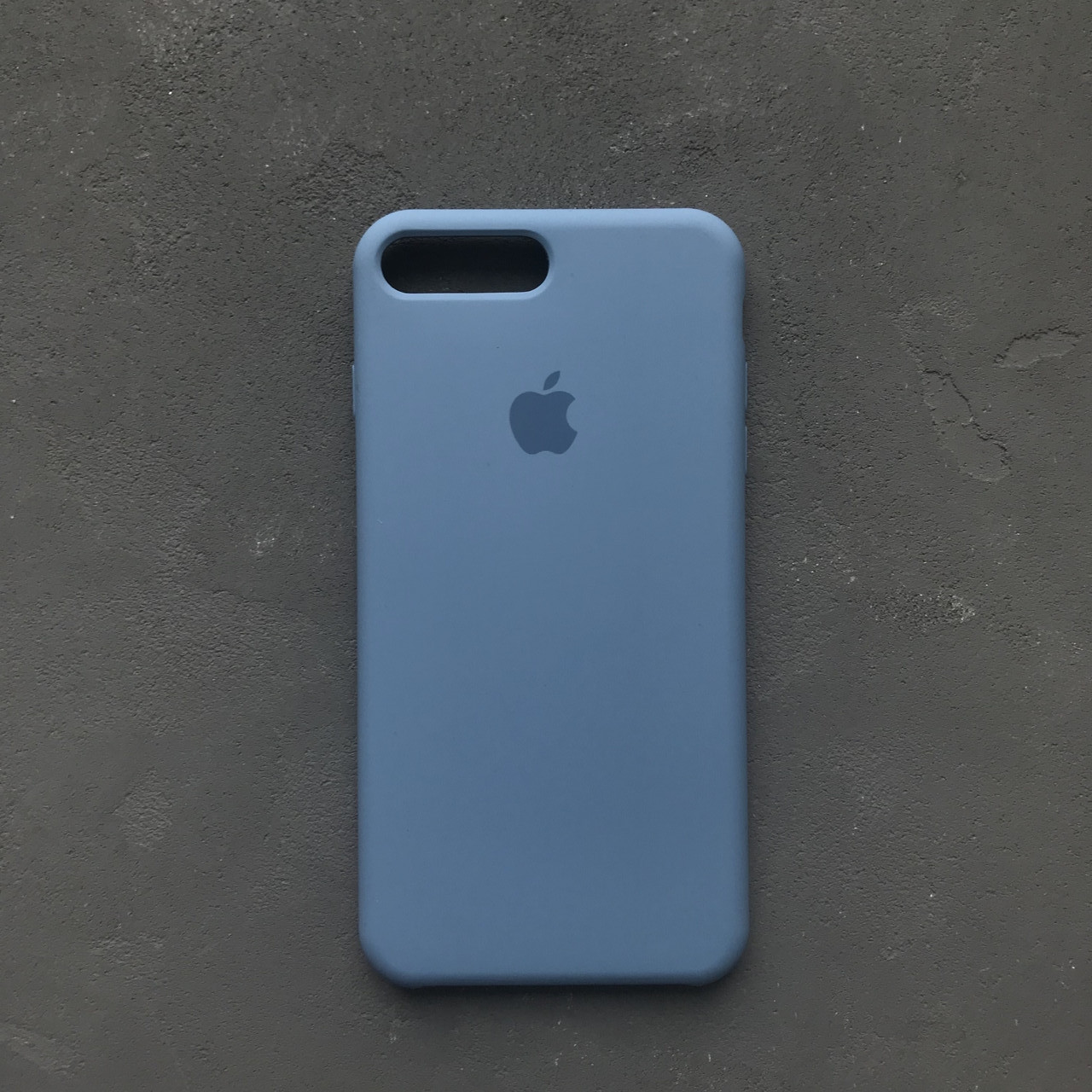 

Силиконовый чехол на айфон 8 plus синий Silicone Case iPhone 8+ ocean blue (OEM)