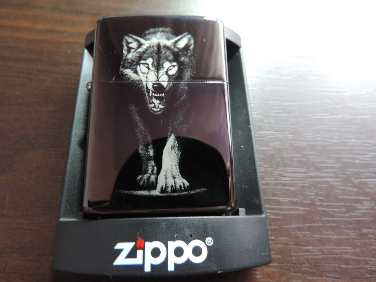 Зажигалка ZIPPO-«Wolf power» копия