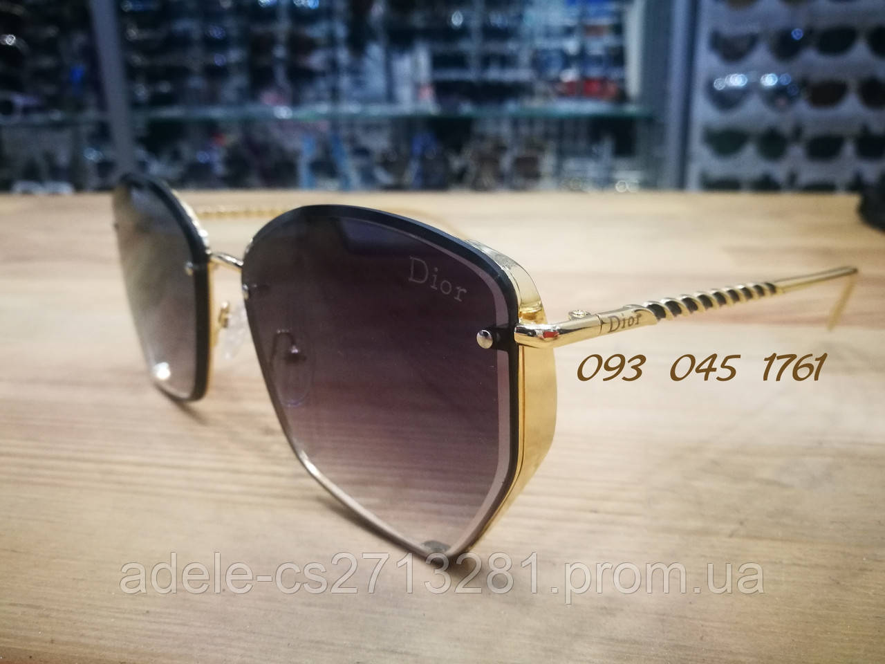 

Женские солнцезащитные очки Dior _реплика, Серый