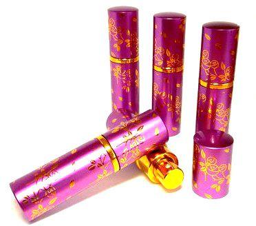 

Атомайзер для парфюмерии 10мл с красивым узором флакон для духов маленький с пульверизатором распылителем Фиолетовый, Красный