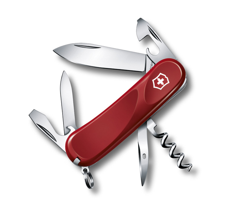 

Нож раскладной Victorinox Evolution Швейцарский нож на 13 функций красного цвета, Красный