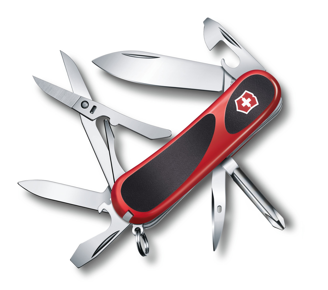 

Нож раскладной Victorinox Delemont "EvoGrip 16" Швейцарский нож на 14 функций черно-красного цвета, Красно - черный