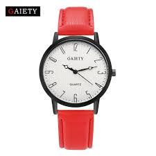 Женские наручные часы Gaiety с красным ремешком