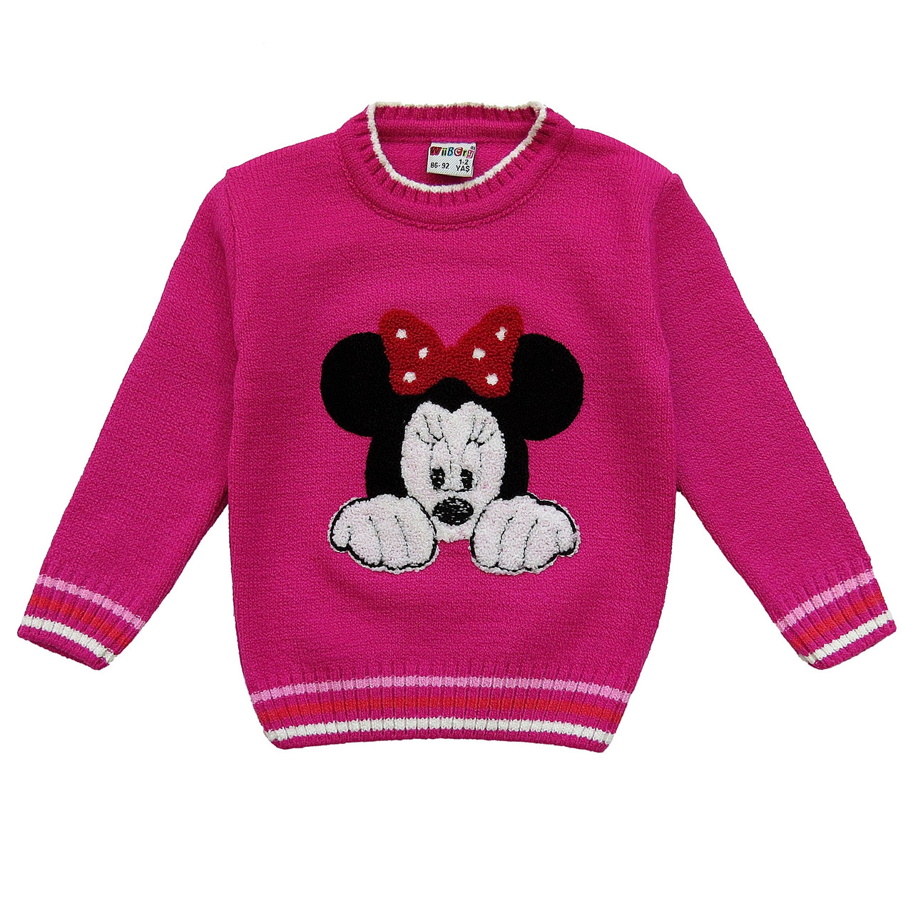 

Свитер Minnie Mouse для девочки. 86-92; 92-98 см, Малиновый