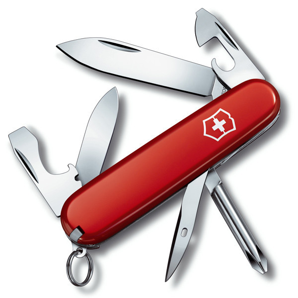 

Нож раскладной Victorinox Swiss Army Tinker Small Швейцарский нож на 12 функций красного цвета, Красный