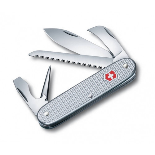 

Нож раскладной Victorinox Alox / Швейцарский нож на 7 функций серого цвета, Серебристый