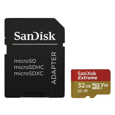 Карта памяти SANDISK 32GB microSDHC V30 A1 UHS-I U3 4K Extreme (SDSQXA