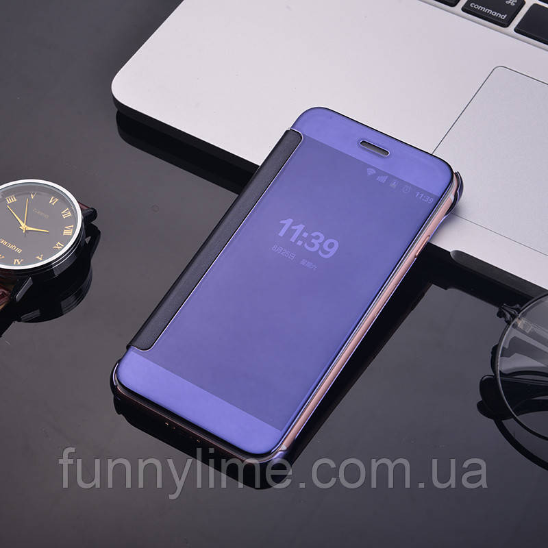 

Чехол Mirror для Samsung Galaxy J7 Neo J701 книжка зеркальный Clear View Purple