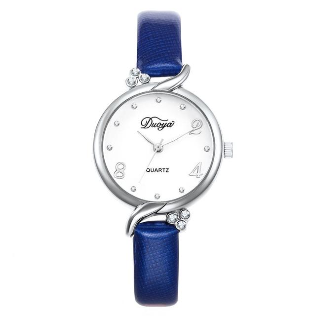 Женские наручные часы с синим ремешком
