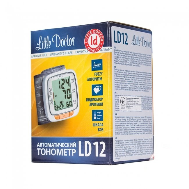 

Тонометр Little Doctor LD-12 автоматический на запястье гарантия 5 лет