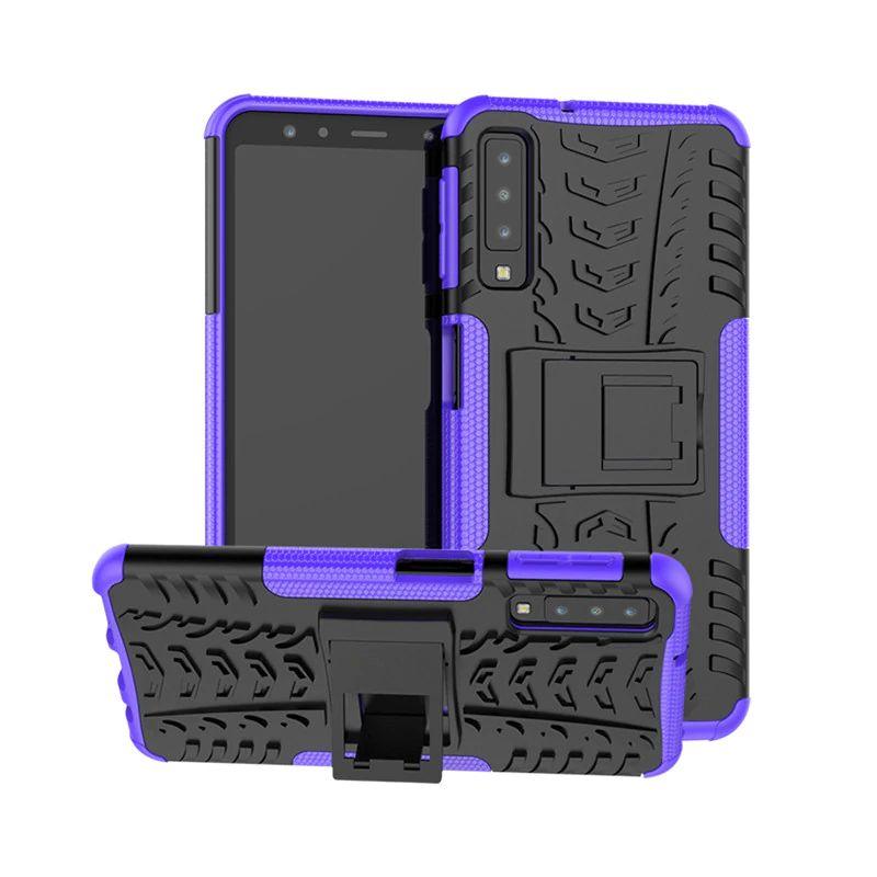 

PC + TPU чехол Armor для Samsung Galaxy A50 (8 цветов) фиолетовый