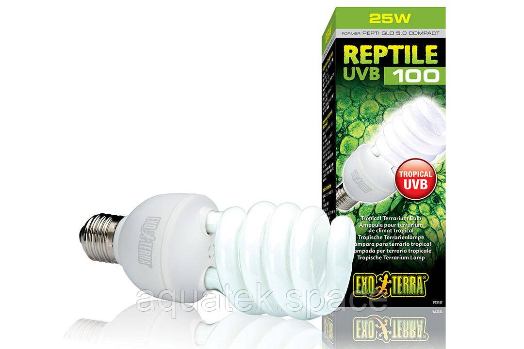 

Лампа для тропического террариума Reptile UVB100 (ex. Repti Glo 5.0) - 25 W (Hagen РТ 2187