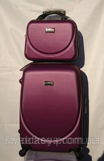 Набор чемодан + кейс Wings 310, мини (ручная кладь) XS ФиолетовыйНет в наличии