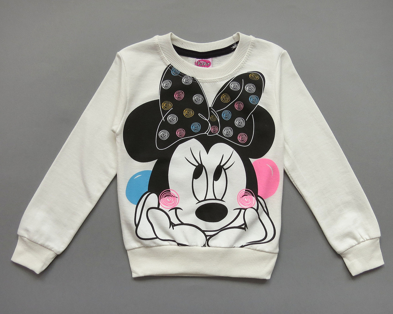 

Свитшот Minnie Mouse для девочки. 98, 122 см, Белый