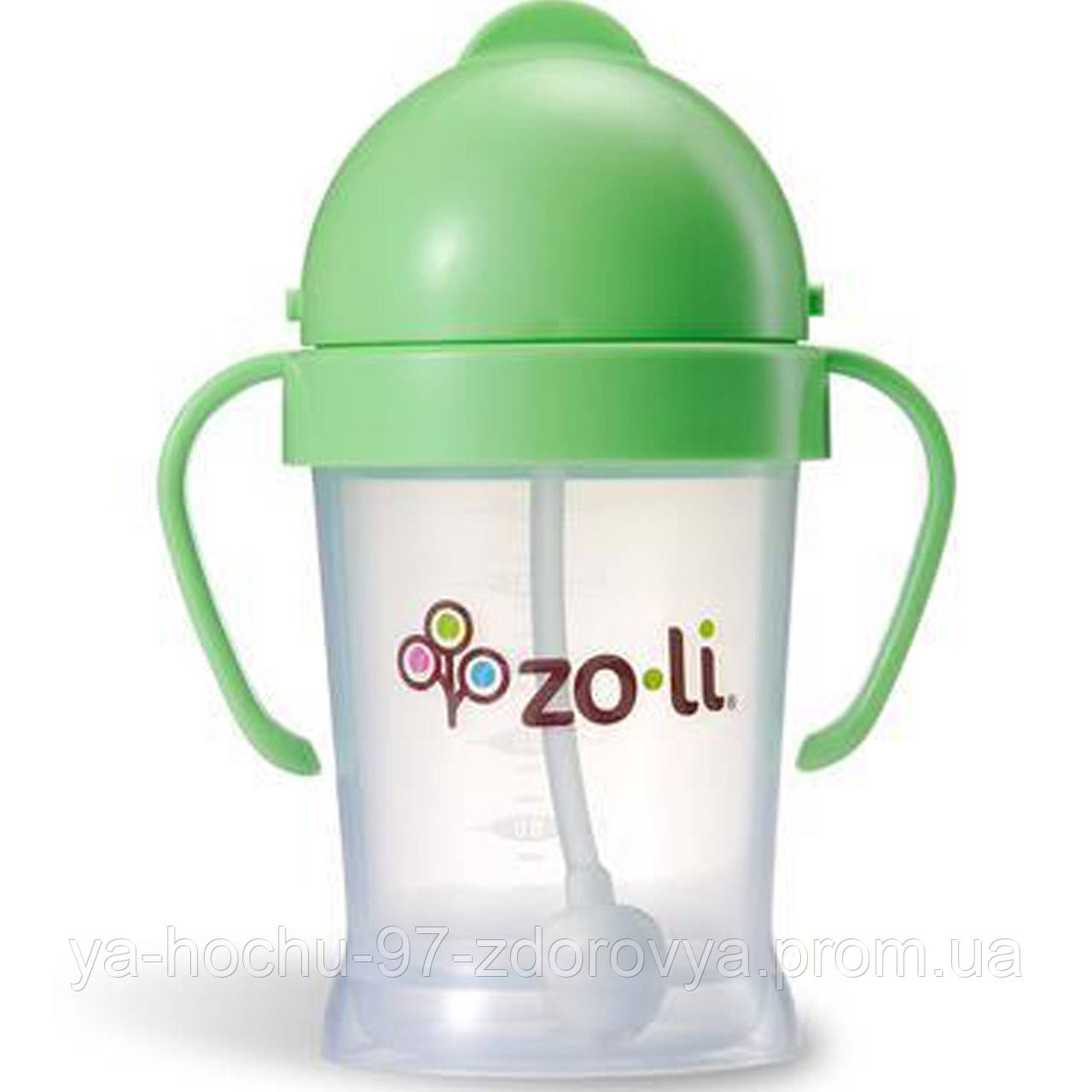 

Zoli, Bot, Straw Sippy Cup, Green, 6 oz