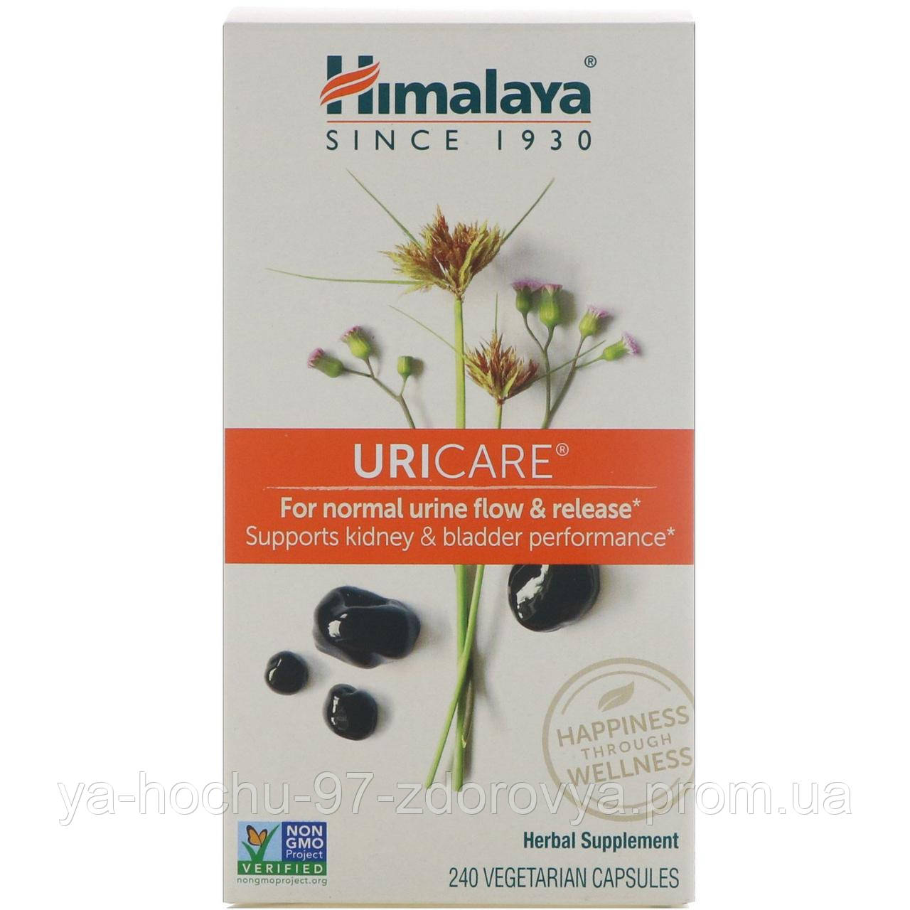 

Himalaya, UriCare, 240 вегетарианских капсул