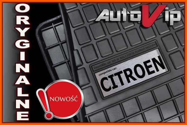 

Резиновые коврики CITROEN C3 2002 с лого, Черный