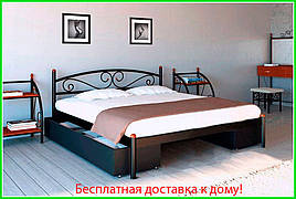✅Металева ліжко Вероніка 80х190 см ТМ Метал-Дизайн