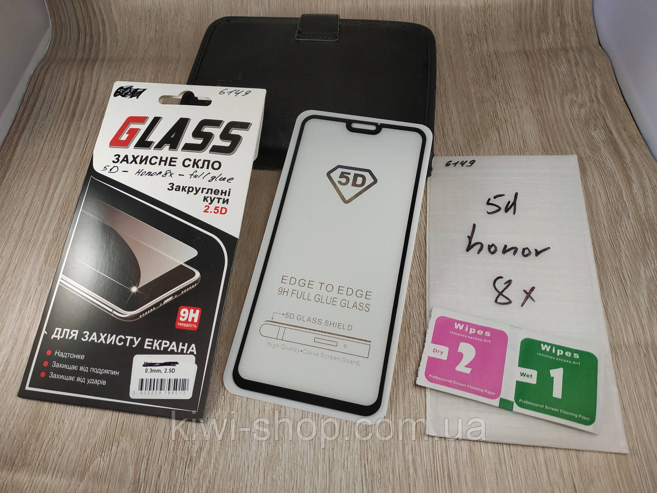 

5D full glue защитное стекло для Huawei Honor 8X (black) полная проклейка