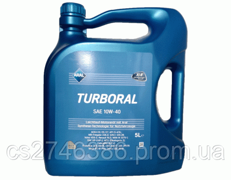 

Aral Turboral Моторное масло полусинтетика 10w40 5л.