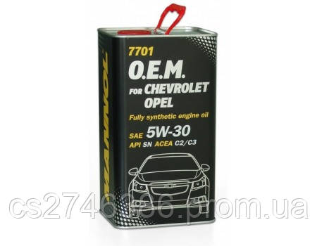 

Mannol O.E.M. 7701 METALL for Chevrolet Opel 5w30 4л.