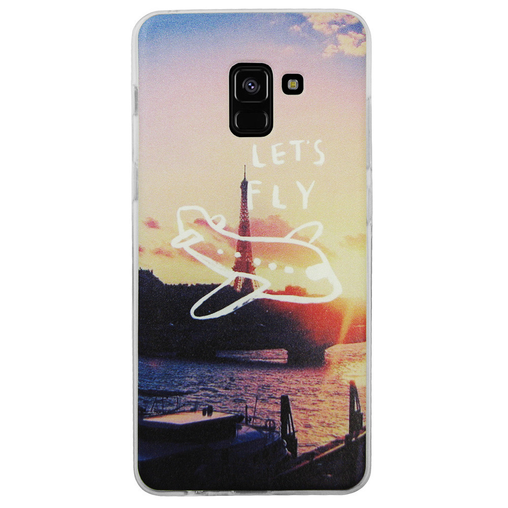 

Чехол с рисунком Printed Silicone для Samsung A530 Galaxy A8 2018 Париж