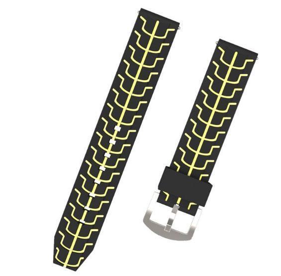 

Силиконовый ремешок Primo Splint для часов Xiaomi Huami Amazfit Sport SmartWatch - Black-Yellow